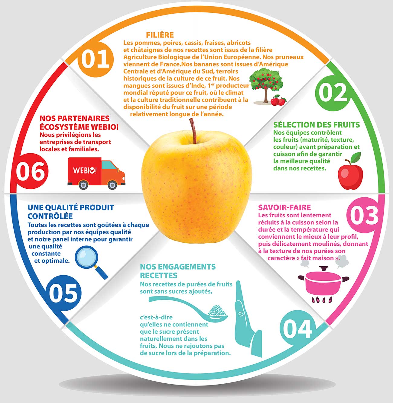 Infographie Purées pommes We Bio!